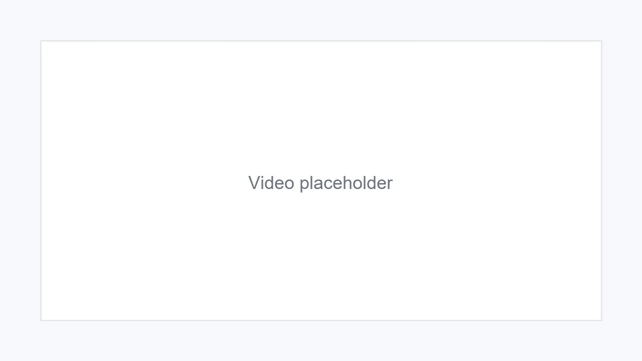 Video placeholder